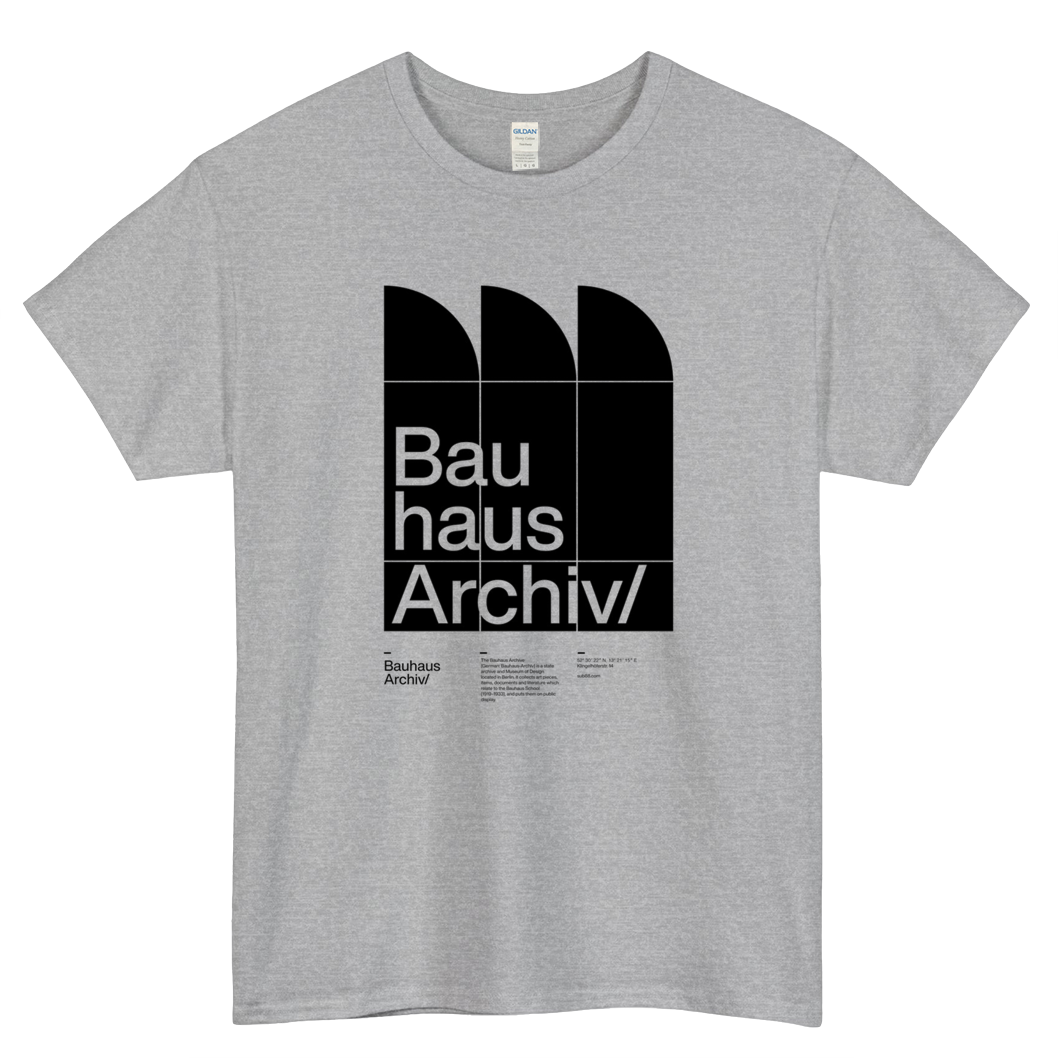 Bauhaus Archiv Mens Unisex Short Sleeve T-Shirt Size S-3XL - P