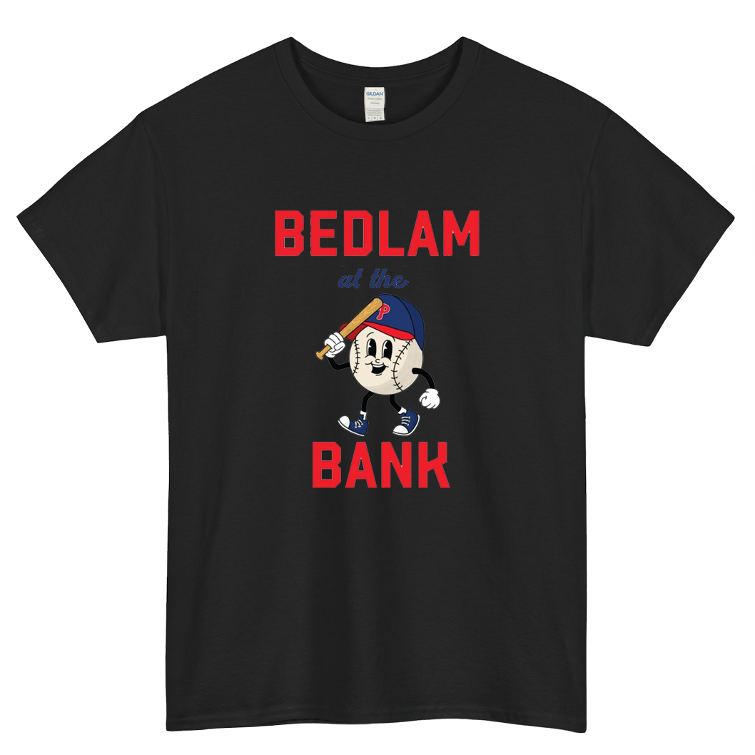 Bedlam at the Bank Mens Unisex Short Sleeve T-Shirt Size S-3XL - P