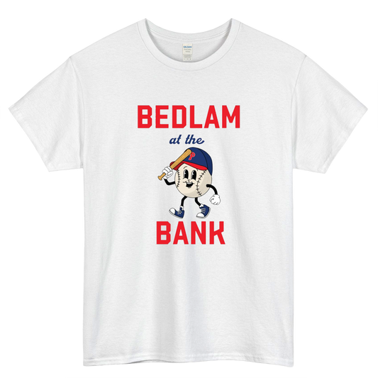 Bedlam at the Bank Mens Unisex Short Sleeve T-Shirt Size S-3XL - P