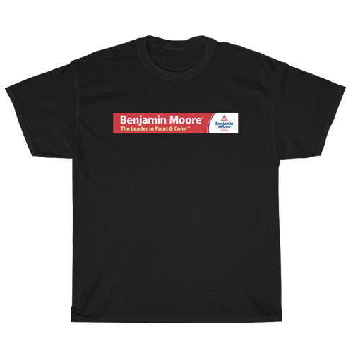 Benjamin Moore Coating Logo Mens Unisex Short Sleeve Black T-Shirt Size S-3XL