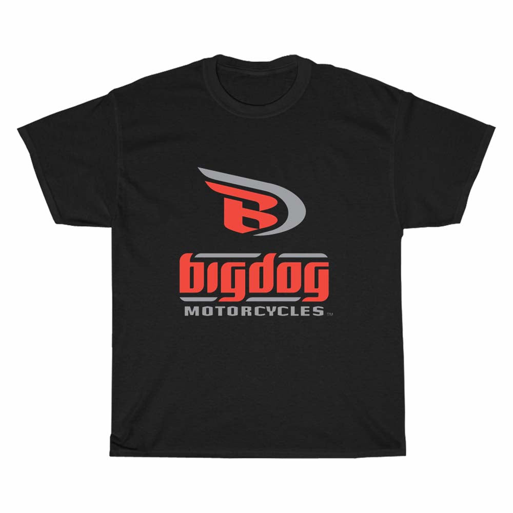 Big Dog Motorcycle Classic logo Men's Unisex T Shirt Size S to 3XL