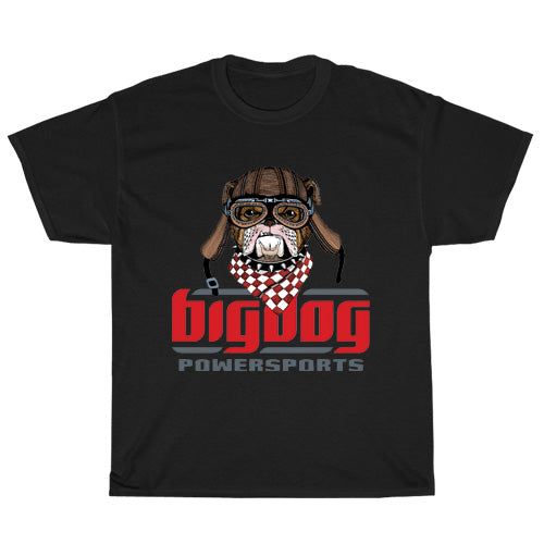 Big Dog Motorcycle Logo Mens Unisex Short Sleeve Black T-Shirt Size S-3XL