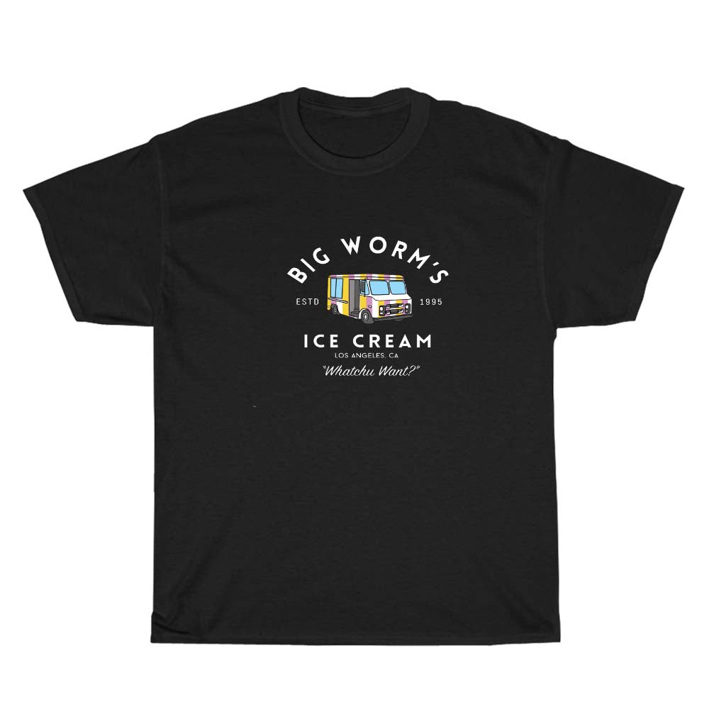 Big Worm's Ice Cream Logo Men's Unisex T Shirt Size S to 3XL