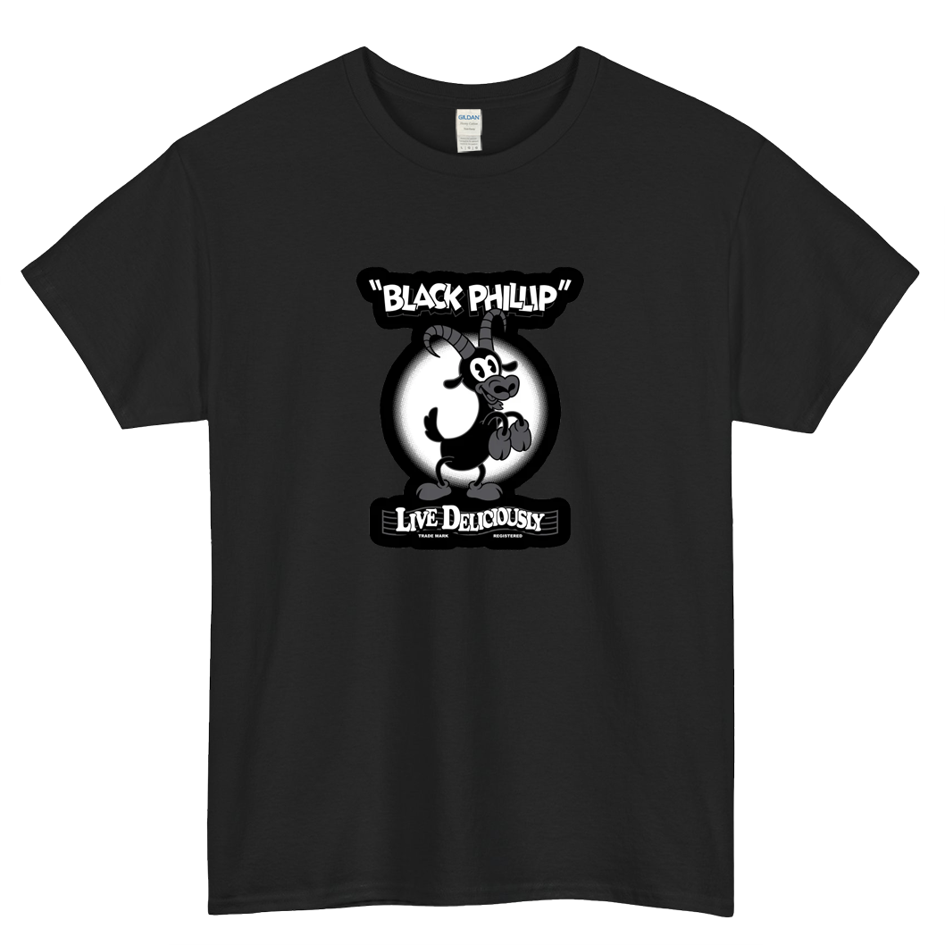 Black Phillip Logo Mens Unisex Short Sleeve T-Shirt Size S-3XL - P
