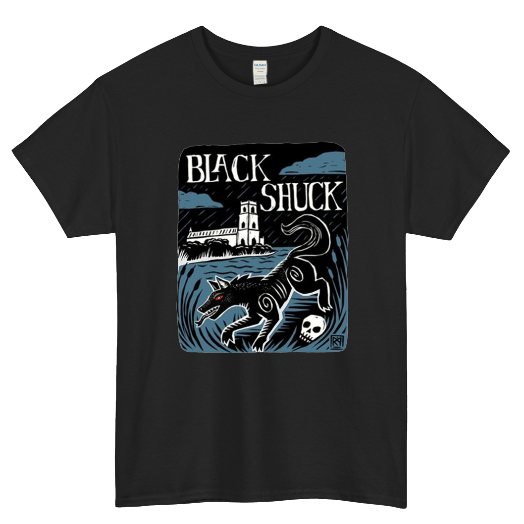 Black Shuck - Demon Dog of East Anglia Mens Unisex Short Sleeve T-Shirt Size S-3XL - P
