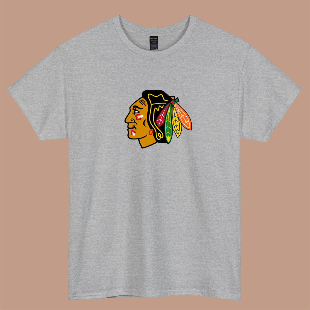 blackhaws logo short sleeve t shirt Size S-3XL -P