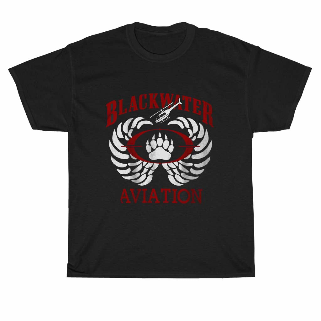 Blackwater Aviation Agency American logo Unisex Men's T Shirt Size S to 3XL