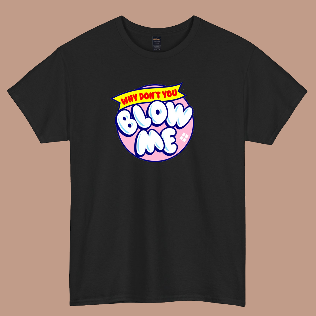 Blow Me Logo Mens Unisex Short Sleeve T-Shirt Size S-3XL - P