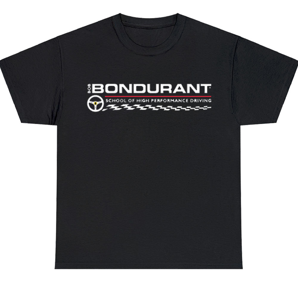 Bob Bondurant School of High Performance Logo Men's Unisex T Shirt Size S to 3XL
