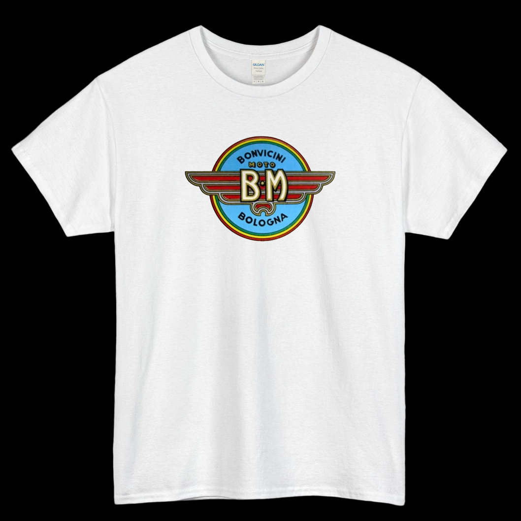 Bonvinicini Motorcycles Bologna Logo Mens Unisex Short Sleeve T-Shirt Size S-3XL - P