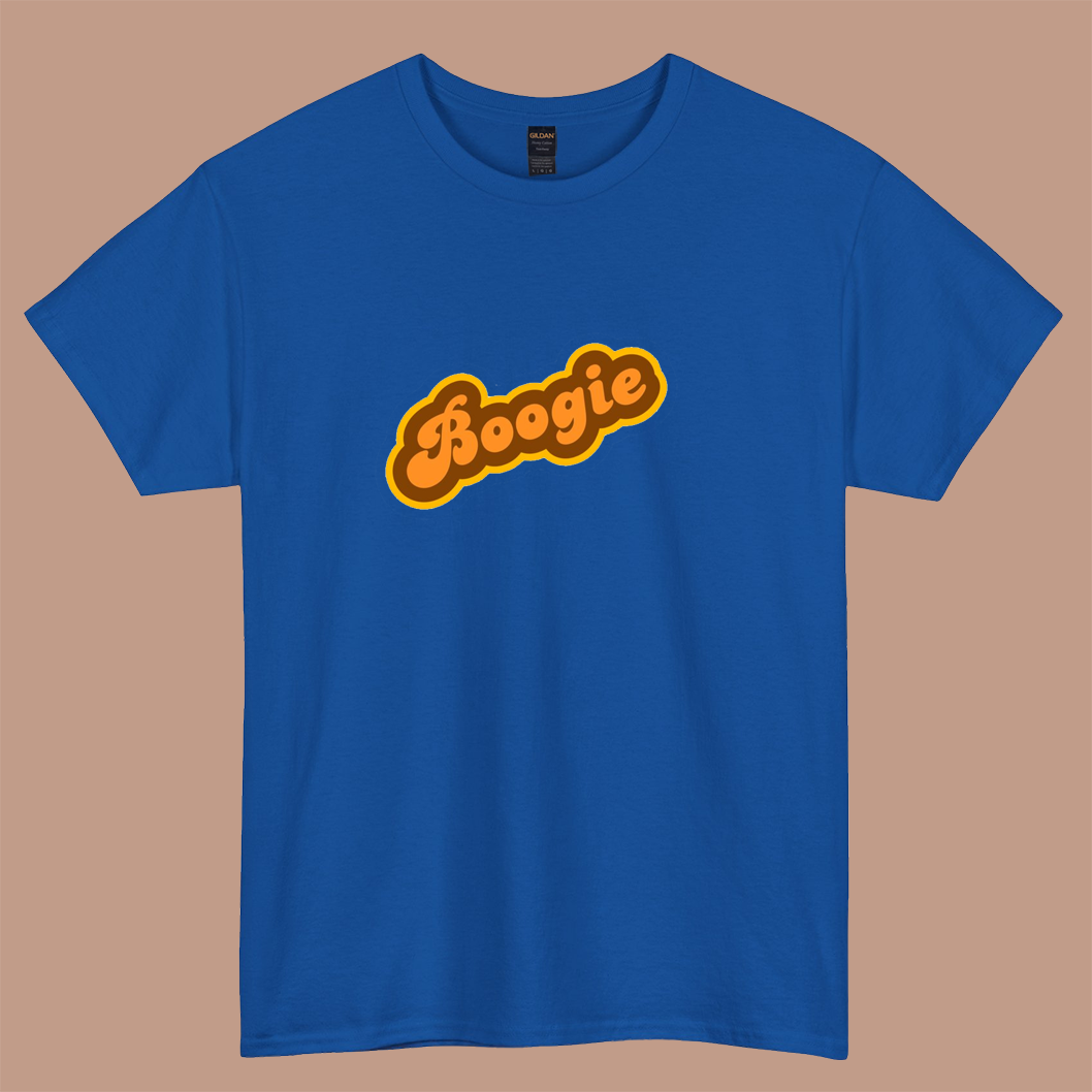 Boogie - Retro 70s logo short sleeve t shirt S-3XL- P