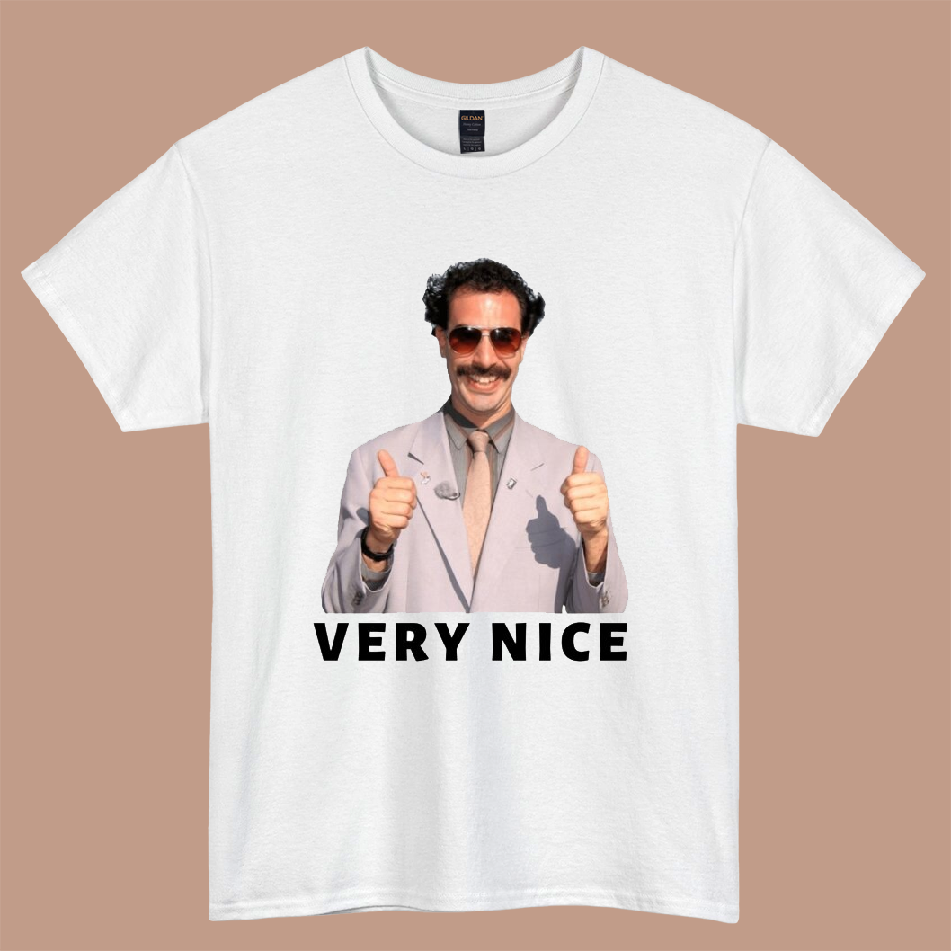 Borat Very Nice logo short sleeve S-3XL -P