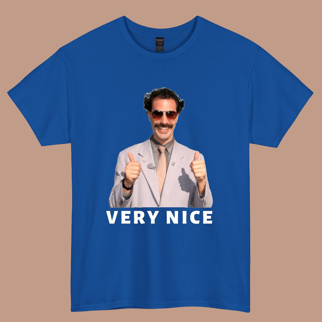 Borat Very Nice logo short sleeve S-3XL -P