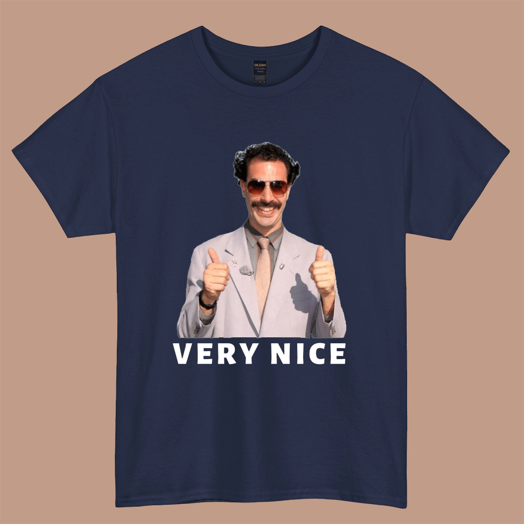 Borat Very Nice logo short sleeve S-3XL -P