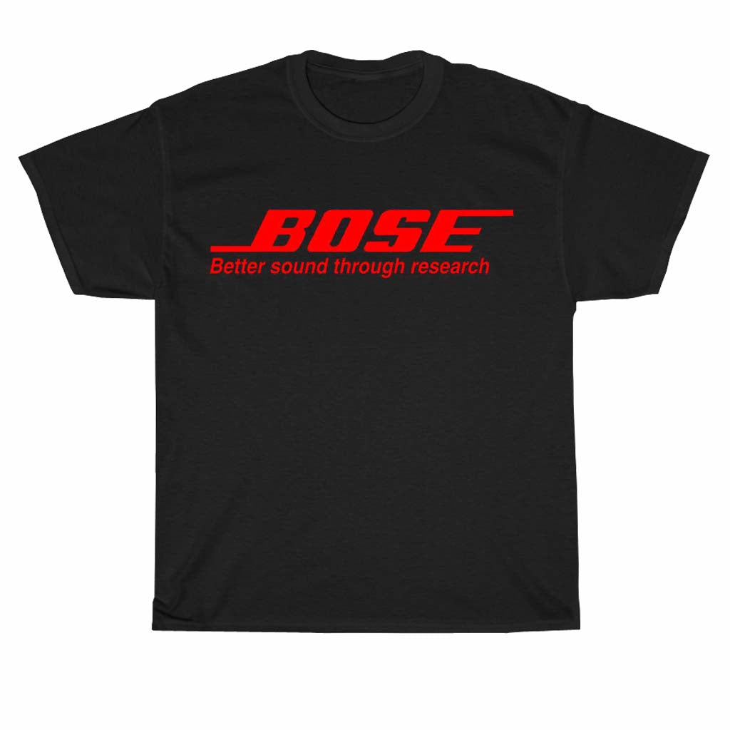 Bose speaker Red Logo Unisex Men's T Shirt Size S to 3XL