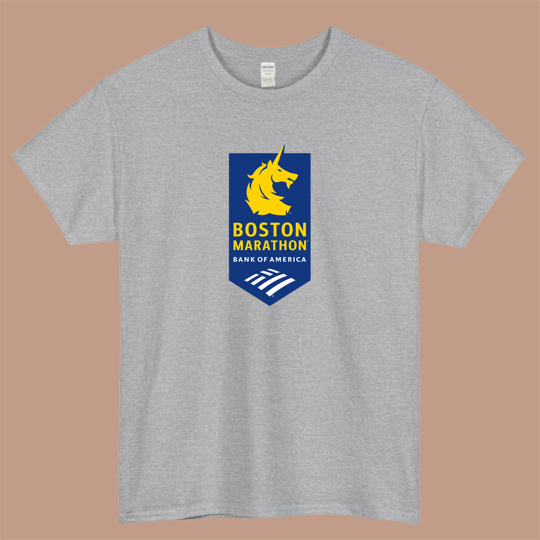 Boston Marathon Logo Mens Unisex Short Sleeve T-Shirt Size S-3XL - P