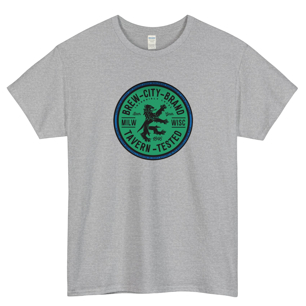 Brew City Brand Logo Mens Unisex Short Sleeve T-Shirt Size S-3XL - P