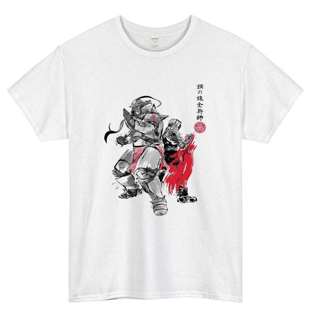 Brotherhood sumi-e Mens Unisex Short Sleeve T-Shirt Size S-3XL - P