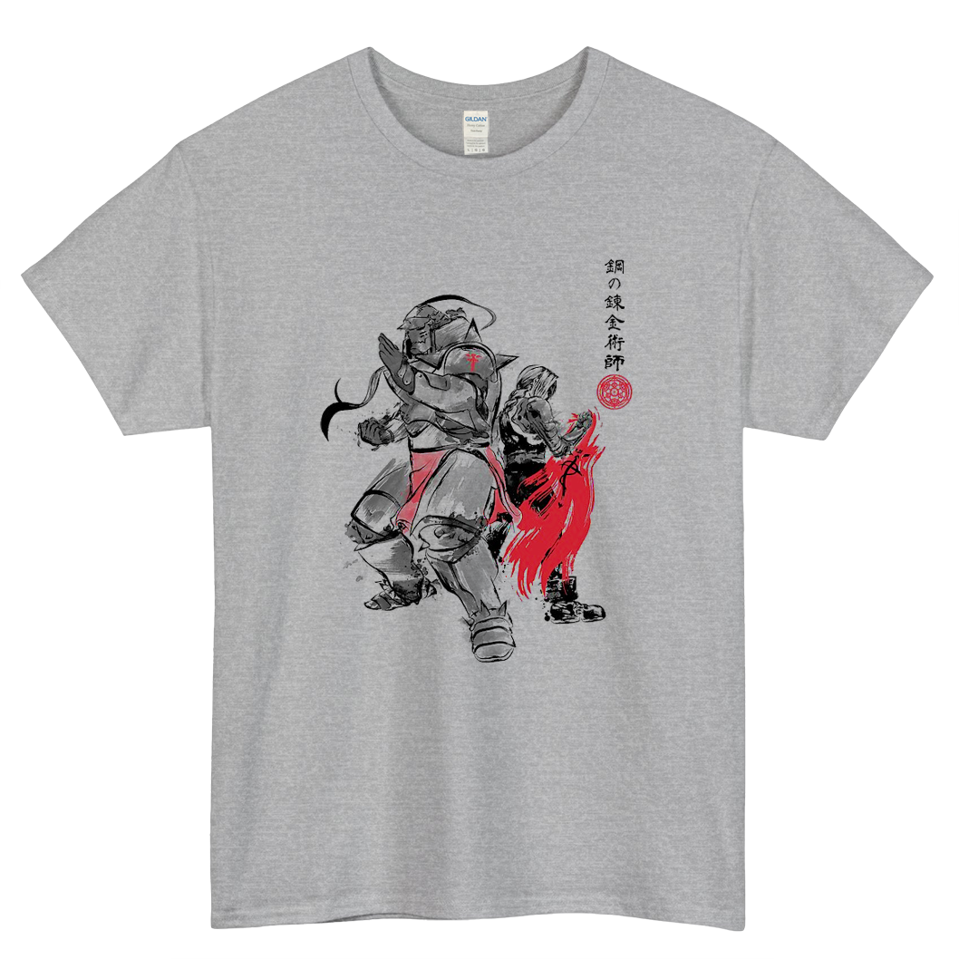 Brotherhood sumi-e Mens Unisex Short Sleeve T-Shirt Size S-3XL - P