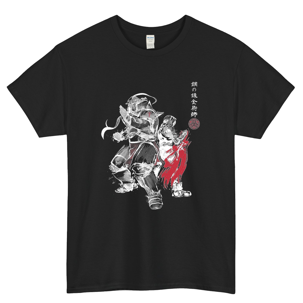 Brotherhood sumi-e Mens Unisex Short Sleeve T-Shirt Size S-3XL - P