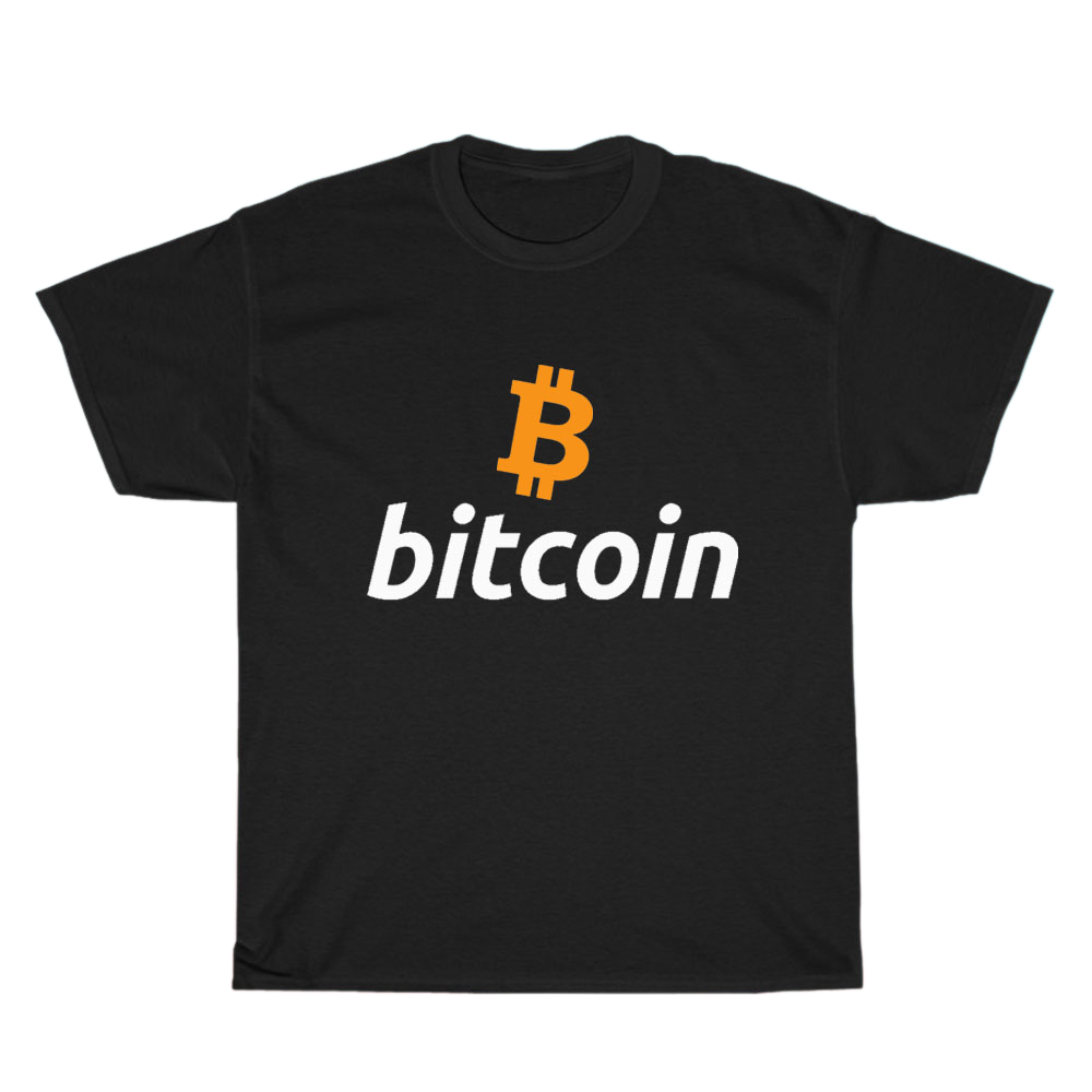 Btc Bitcoin Crypto logo Men's Unisex T Shirt Size S to 3XL