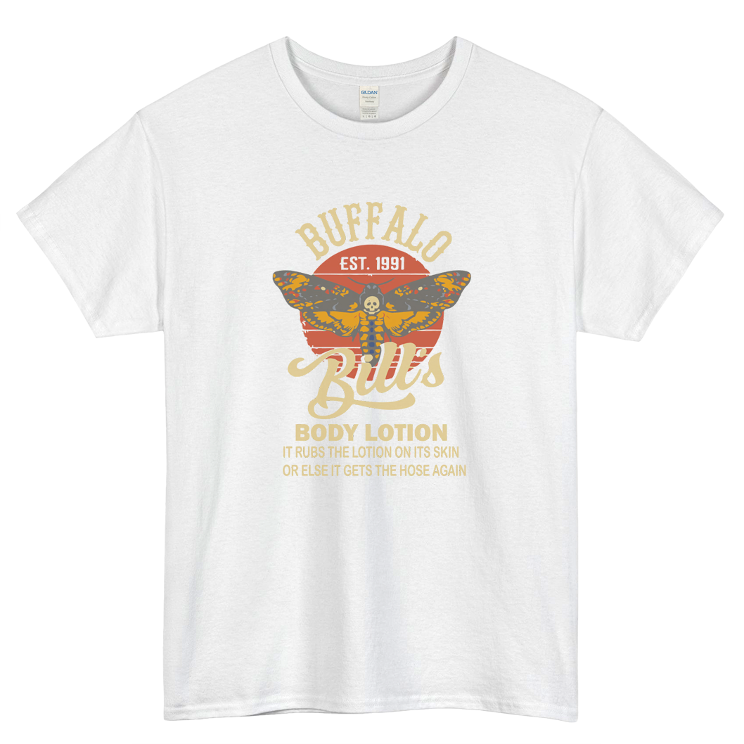 Buffalo Bills Lotion Logo Mens Unisex Short Sleeve T-Shirt Size S-3XL - P