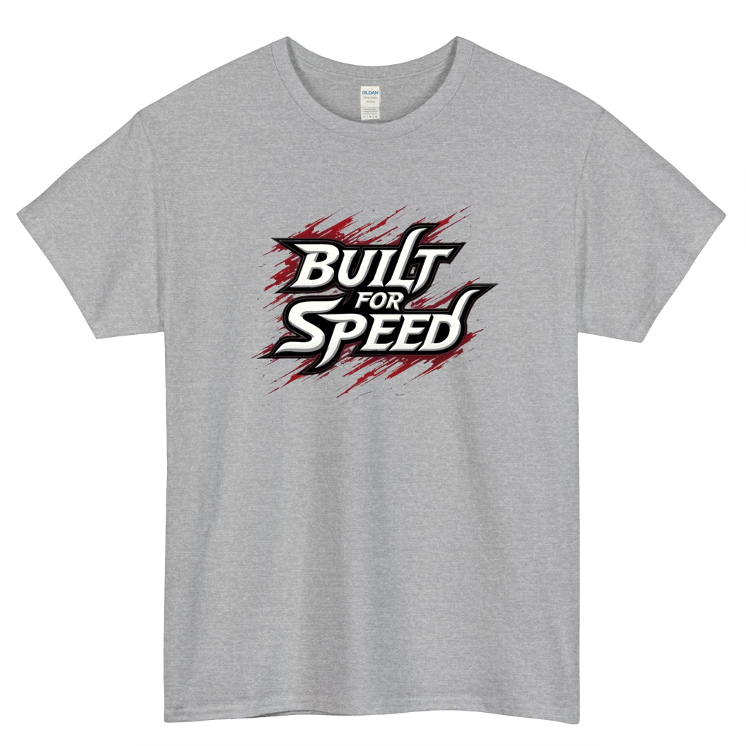 Built for Speed Logo Mens Unisex Short Sleeve T-Shirt Size S-3XL - P