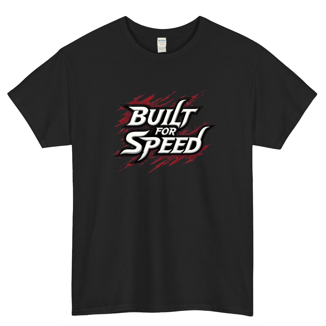Built for Speed Logo Mens Unisex Short Sleeve T-Shirt Size S-3XL - P