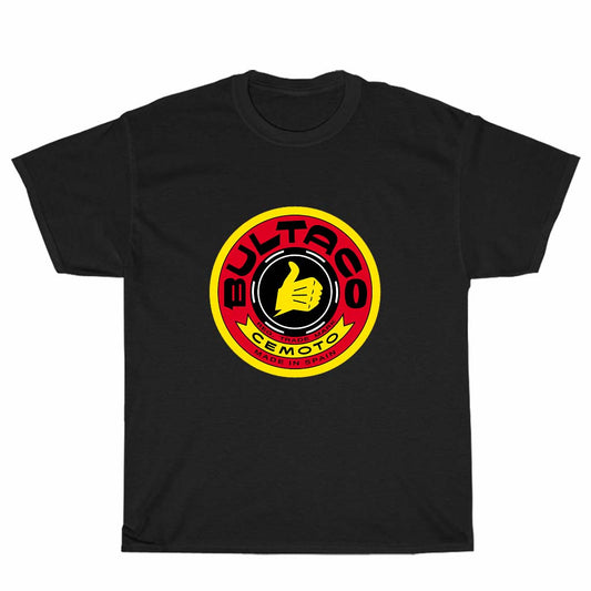 Bultaco Cemoto Spain Motorcycles Symbol Logo Unisex Men's T Shirt Size S to 3XL