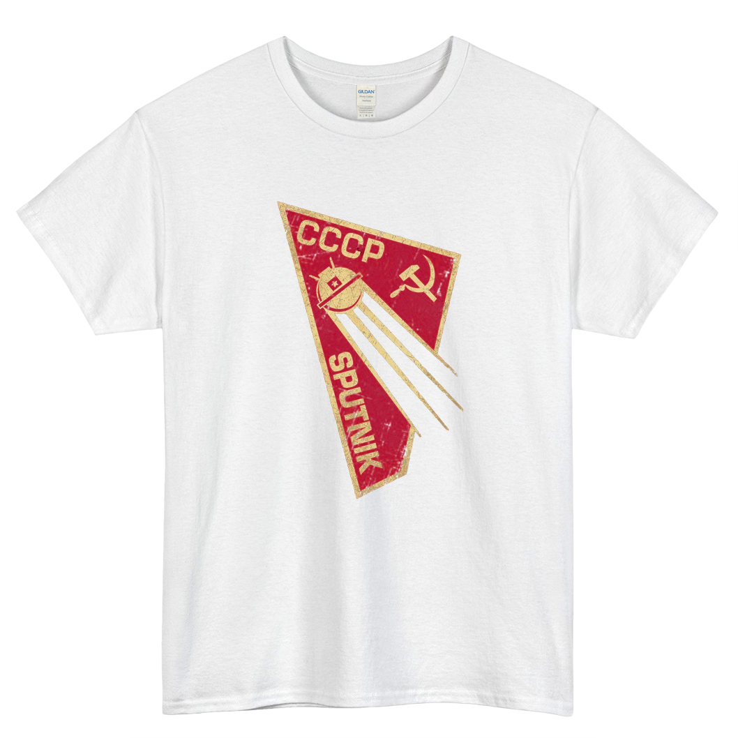 CCCP Satellite Sputnik V01 Logo Mens Unisex Short Sleeve T-Shirt Size S-3XL - P