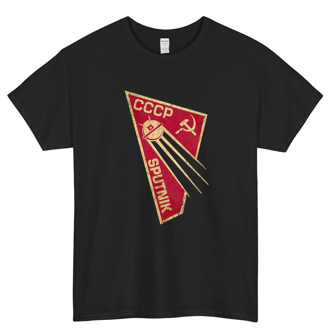 CCCP Satellite Sputnik V01 Logo Mens Unisex Short Sleeve T-Shirt Size S-3XL - P