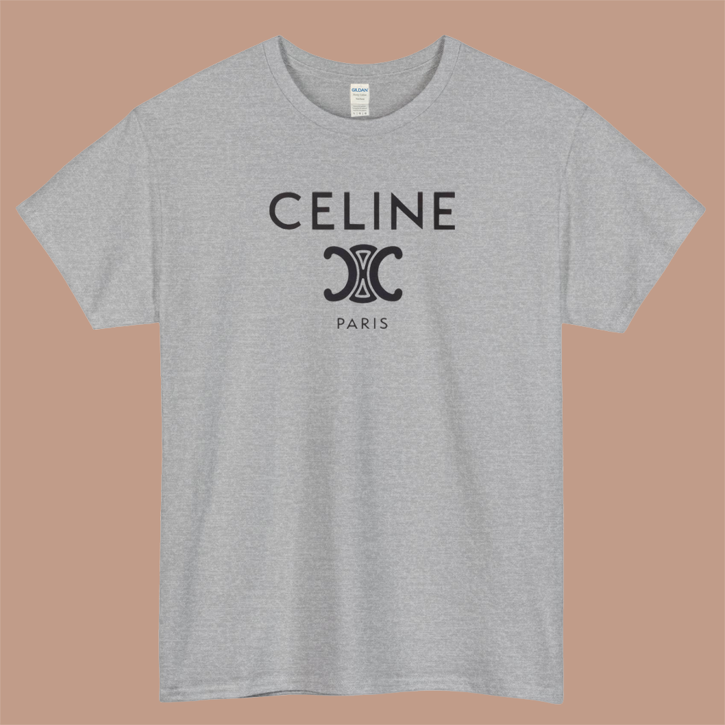CÉLINE Paris Logo Mens Unisex Short Sleeve T-Shirt Size S-3XL