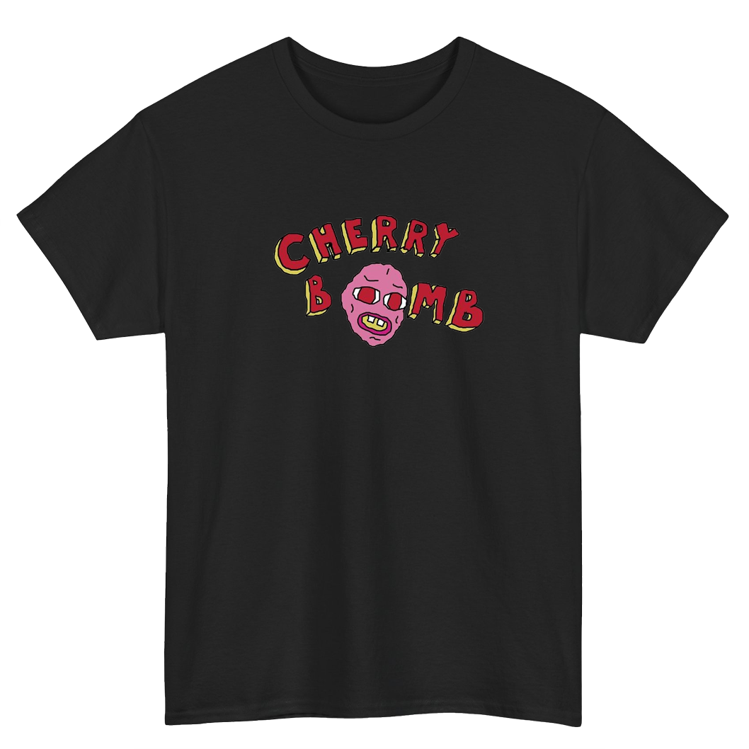 CHERRY BOMB Blue Black Navy Logo Mens Unisex Short Sleeve T-Shirt Size S-3XL -P