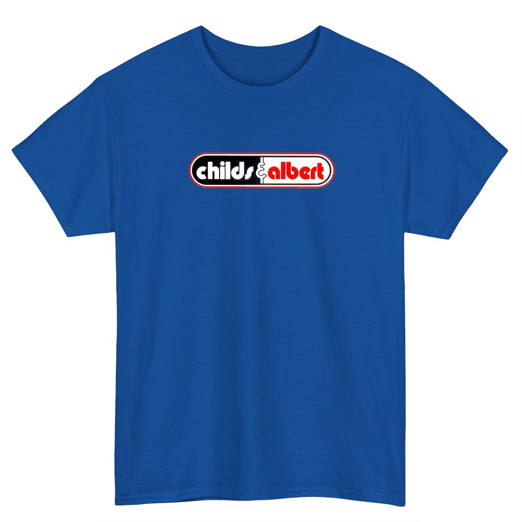 CHILDS ALBERT Blue Black Navy Logo Mens Unisex Short Sleeve T-Shirt Size S-3XL -P