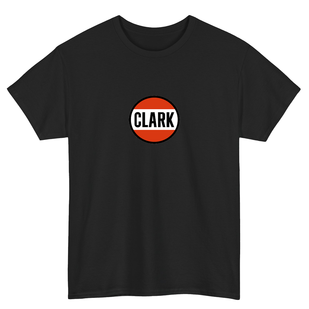 CLARK GAS STATION Blue Black Navy Logo Mens Unisex Short Sleeve T-Shirt Size S-3XL -P