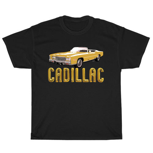 Cadillac Gold Classic Logo Men's Unisex T Shirt Size S to 3XL