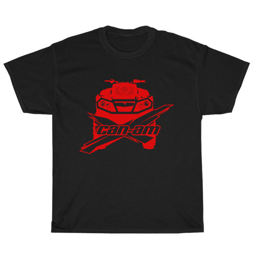Can I Am Off-Road or On-Road BRP ATV logo Mens Unisex Short Sleeve Black T-Shirt Size S-3XL