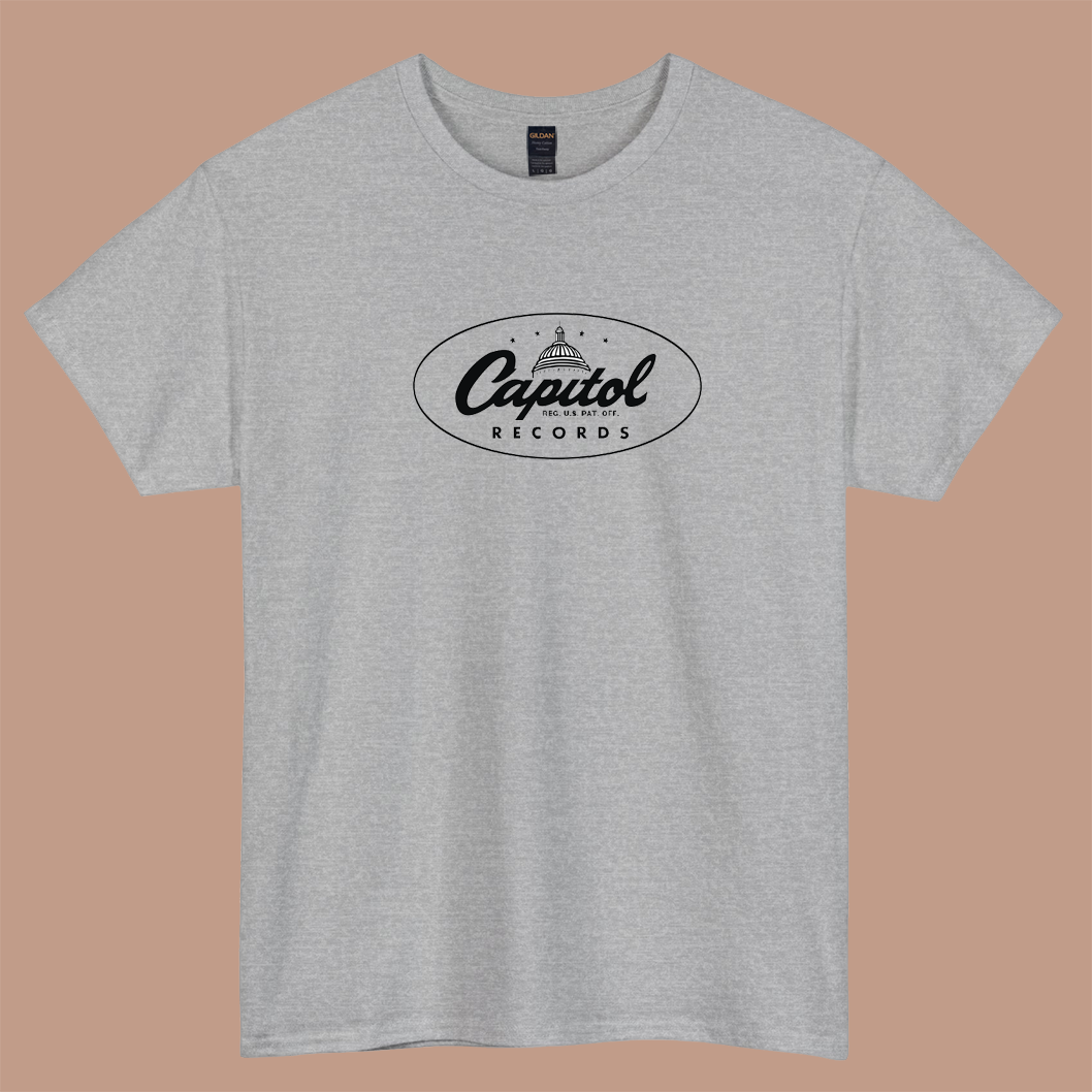 Capitol Records Active Logo SHORT SLEEVE T SHIRT SIZE S-3XL -P
