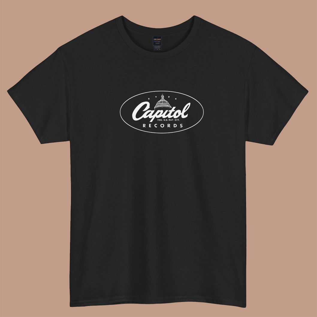 Capitol Records Active Logo SHORT SLEEVE T SHIRT SIZE S-3XL -P