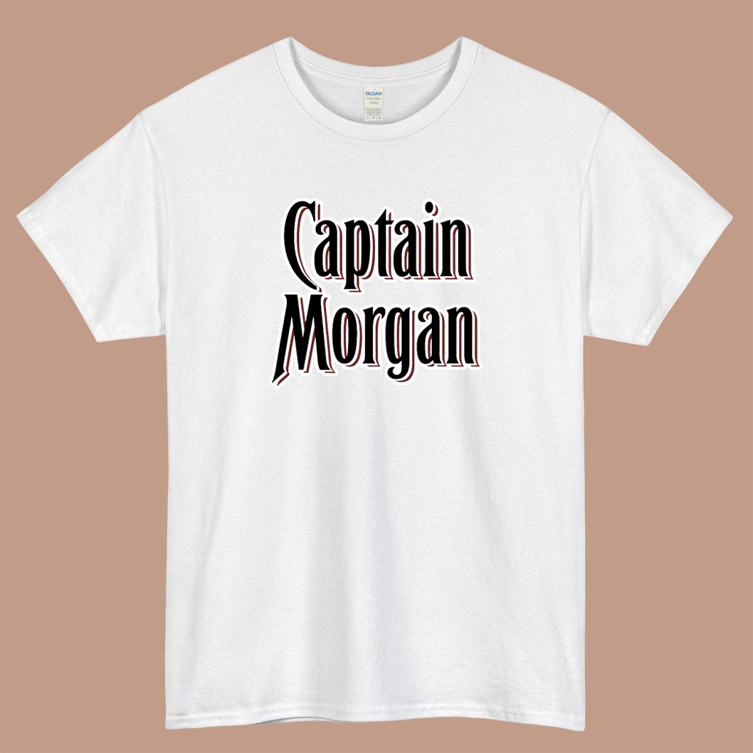 Captain Morgan Logo Mens Unisex Short Sleeve T-Shirt Size S-3XL - P