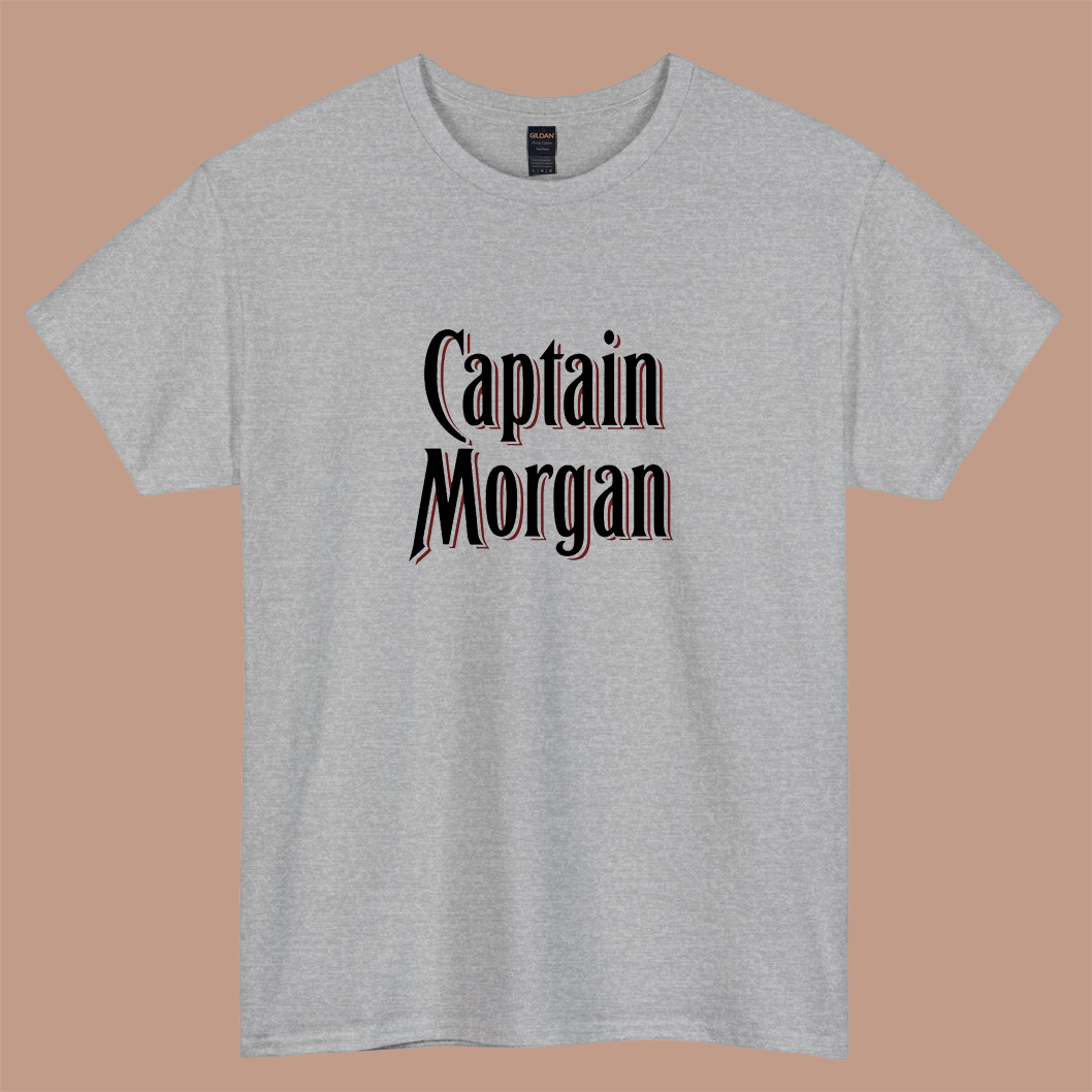 Captain Morgan Logo short sleeve t shirt S-3XL- P