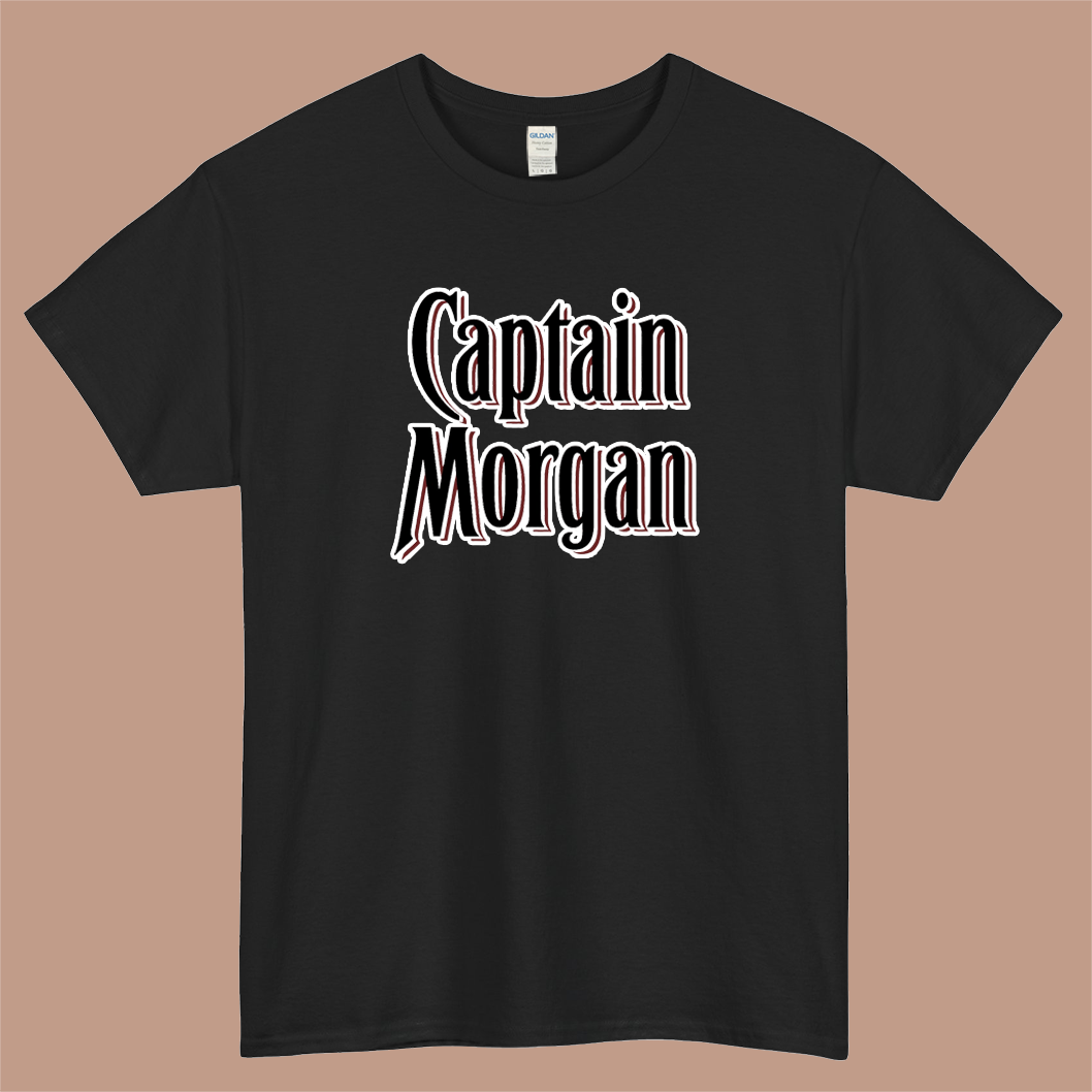 Captain Morgan Logo Mens Unisex Short Sleeve T-Shirt Size S-3XL - P