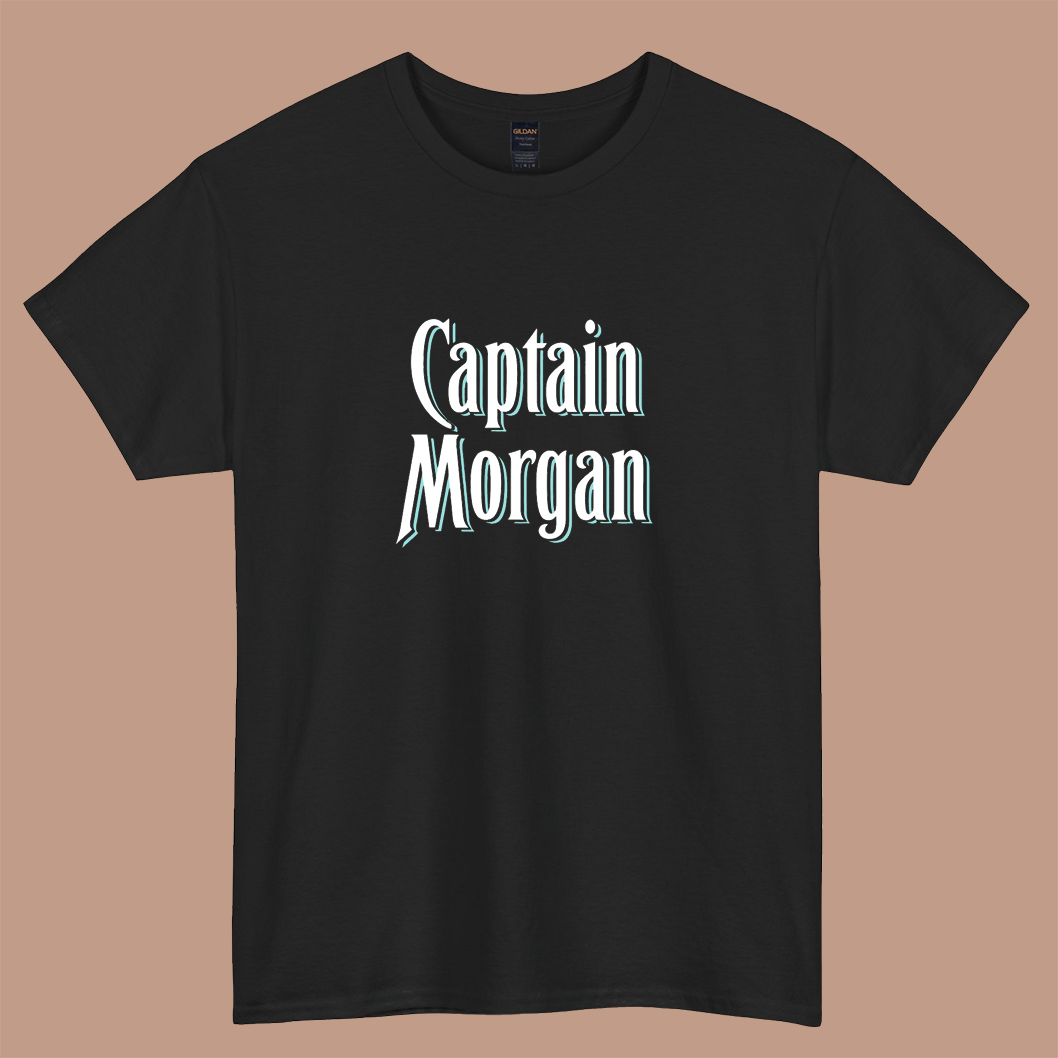 Captain Morgan Logo short sleeve t shirt S-3XL- P