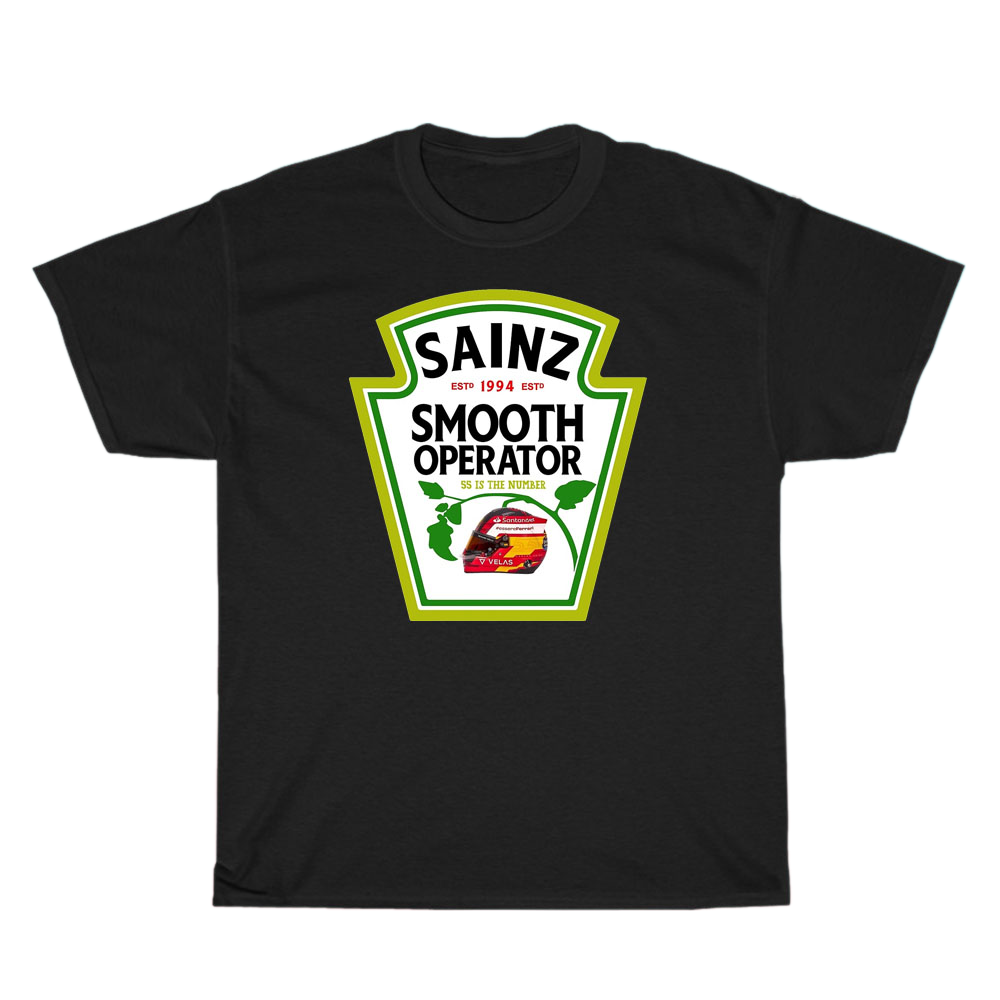 Carlos Sainz Smooth Chili Sauce Racing Logo Men's Unisex T Shirt Size S to 3XL