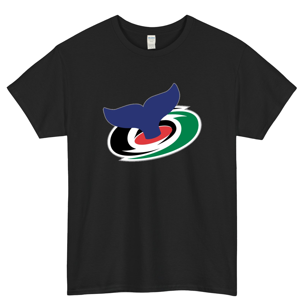Carolina Whalers Logo Mens Unisex Short Sleeve T-Shirt Size S-3XL - P