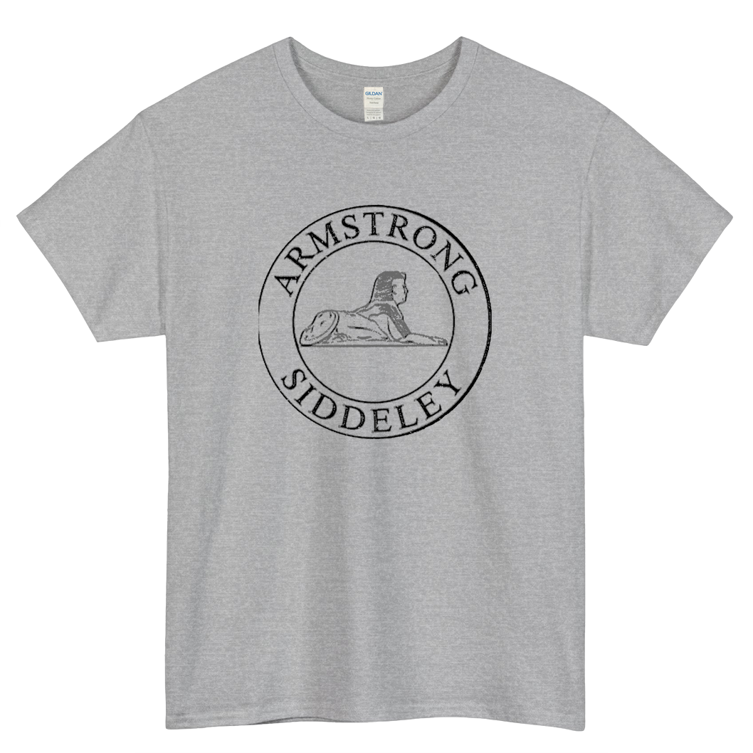 Cars - Armstrong Siddeley Logo Mens Unisex Short Sleeve T-Shirt Size S-3XL - P
