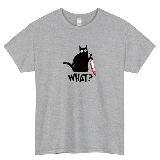 Cat-what Short Sleeve T-Shirt Size S-3XL -P