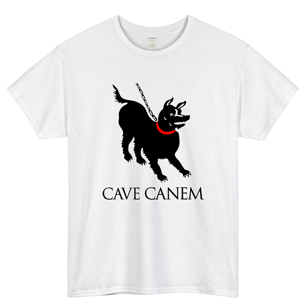 Cave Canem Logo Mens Unisex Short Sleeve T-Shirt Size S-3XL - P