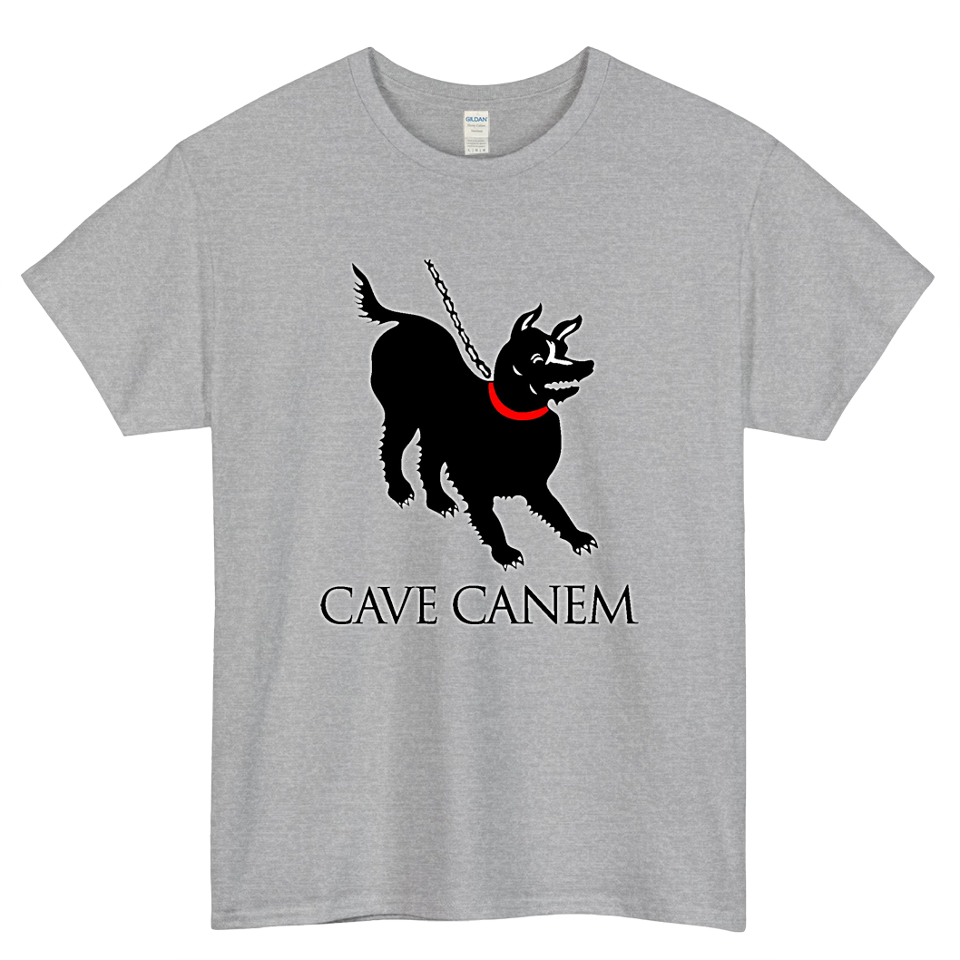 Cave Canem Logo Mens Unisex Short Sleeve T-Shirt Size S-3XL - P