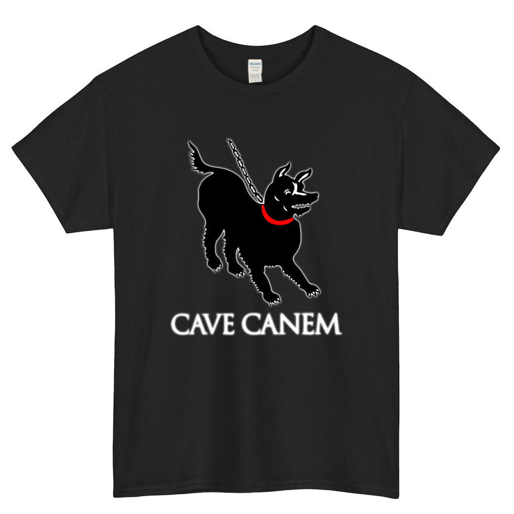 Cave Canem Logo Mens Unisex Short Sleeve T-Shirt Size S-3XL - P